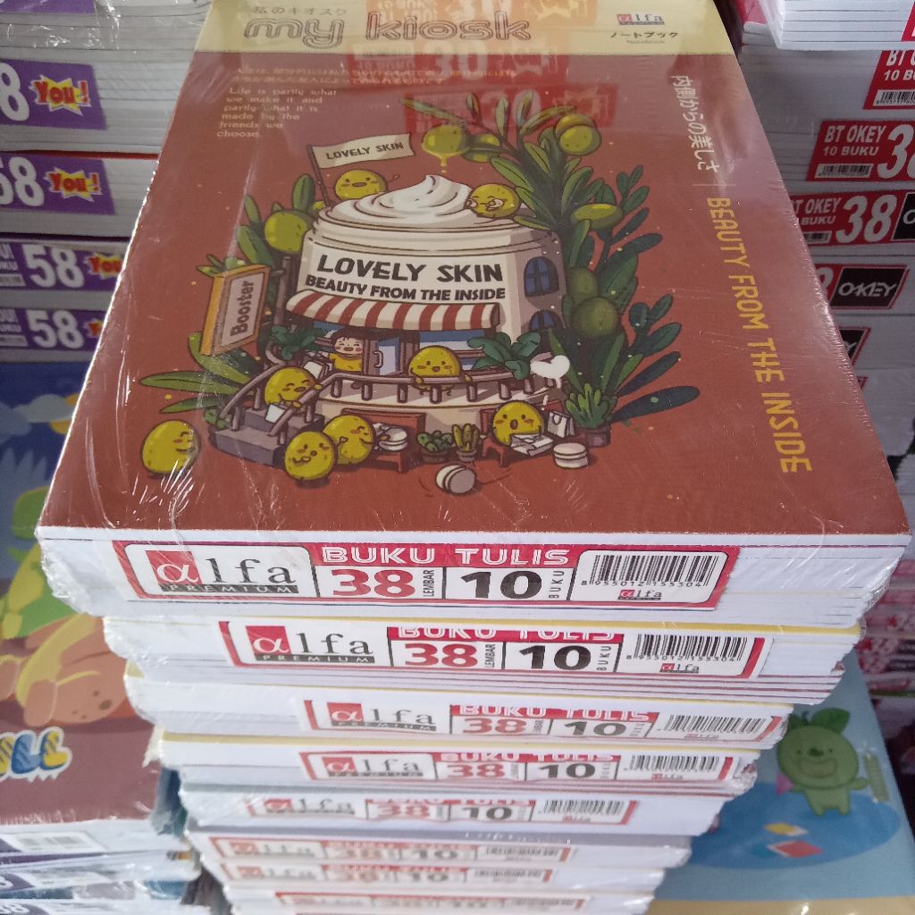 

Buku Tulis Alfa 38 lembar isi 10 buku