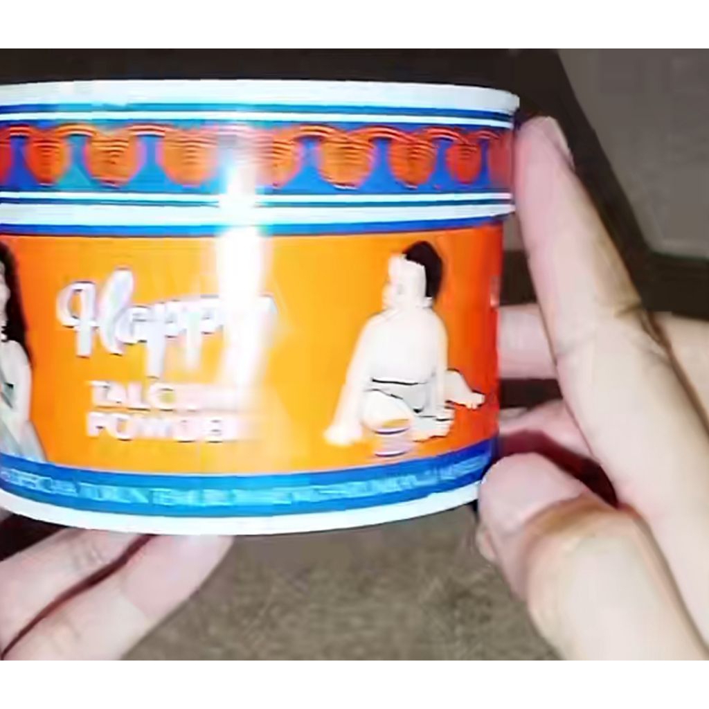 Happy Talcum Powder Bedak Bayi Anak 150 gr  /  Bedak bayi happy baby powder 150 gr