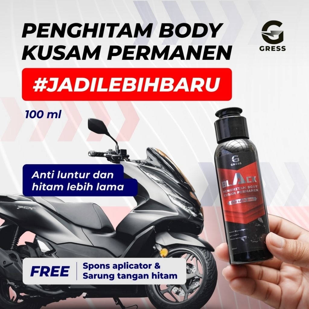 GRESS - penghitam body motor permanent