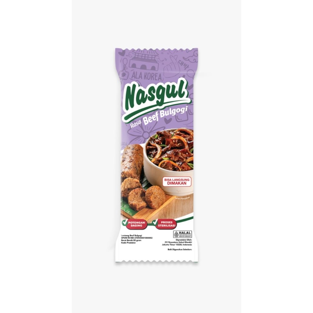 

Nasgul Nasi Gulung 80gr Varian Beef Bulgogi