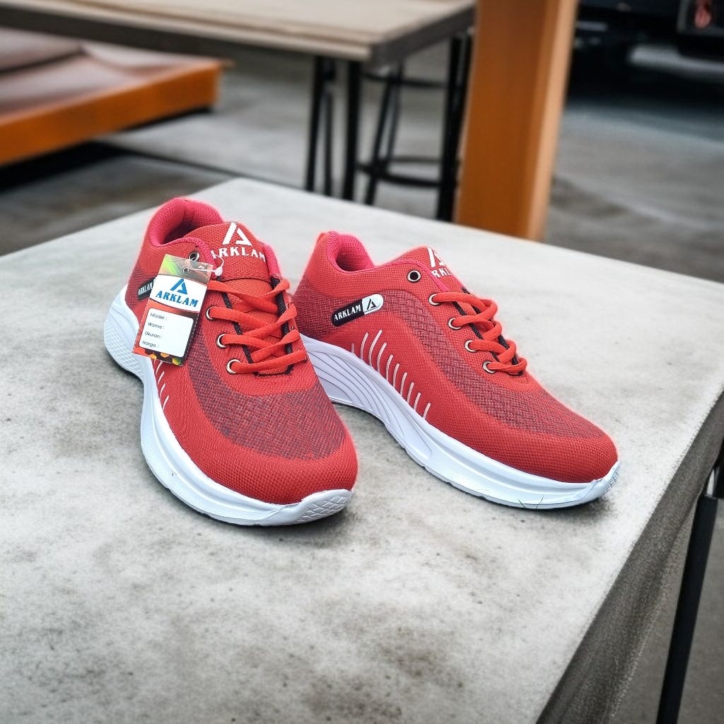 ARKLAM sepatu sneakers wanita casual joging sepatu senam wanita ringan