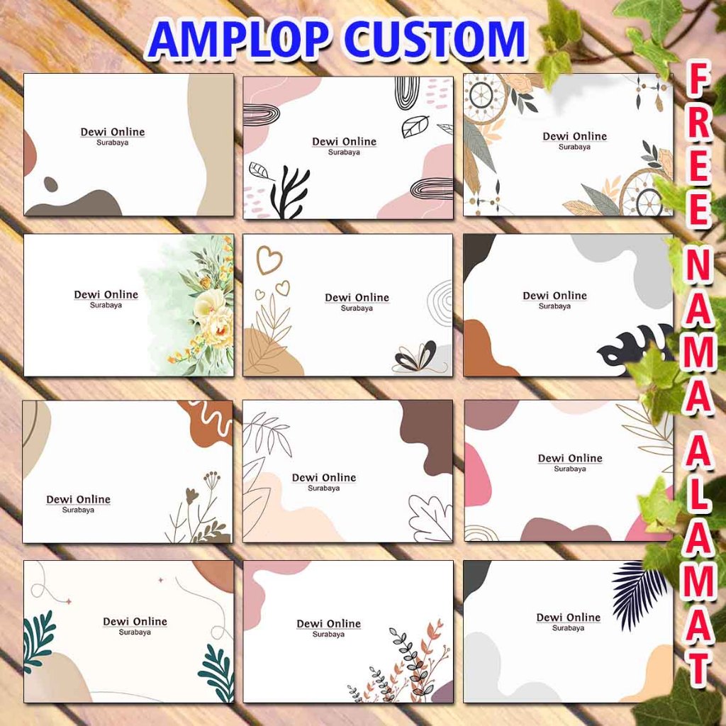 

Amplop Kondangan Motief Aestetic Gratis tambah Nama dan alamat