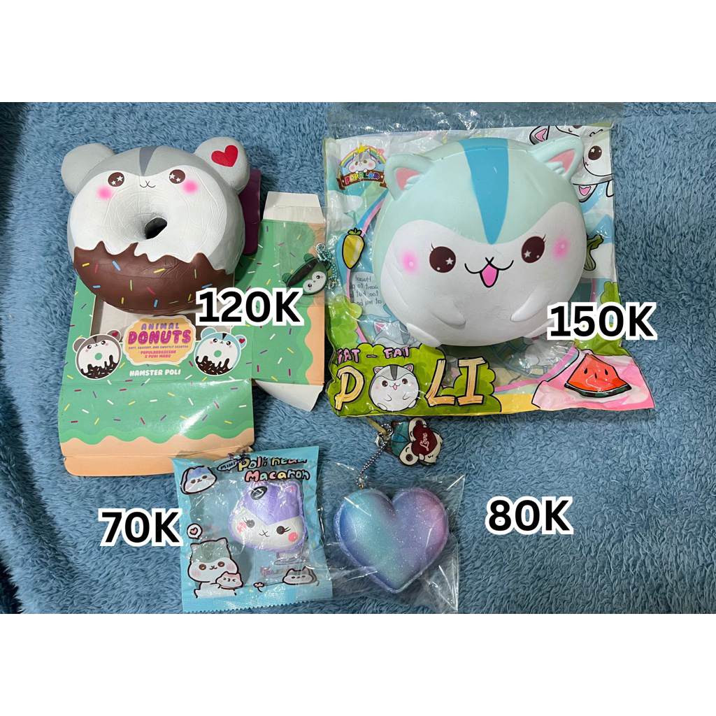 FLASH SALE POPULAR POLI SQUISHY DONUT MACARON