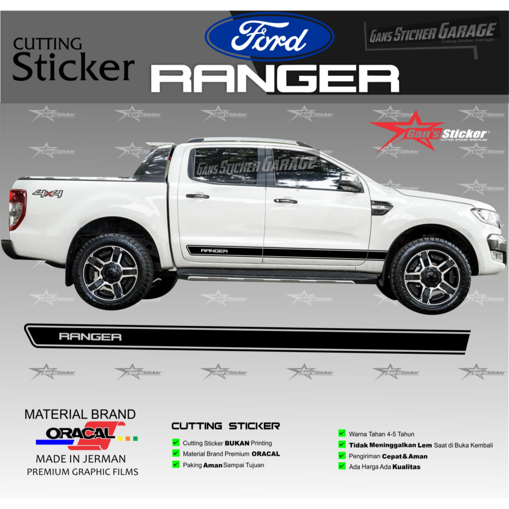 Ford Ranger Variasi sticker Akaseoris Ford Ranger