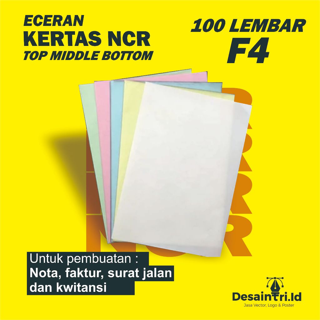 

100Lbr Kertas NCR Folio 21,5x33cm