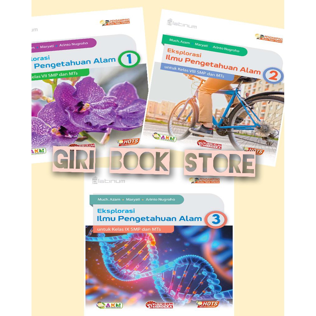 Buku Platinum IPA SMP/MTS Kelas 7 8 9  Kurikulum Merdeka Penerbit Tiga Serangkai Revisi Terbaru 2025