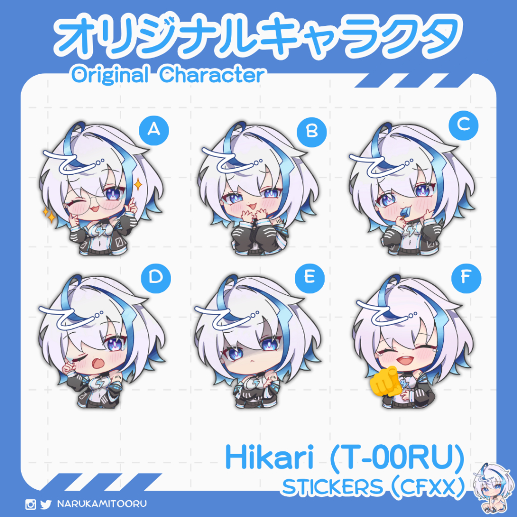 

ORIGINAL CHARACTER Sticker Hikari - NARUKAMITOORU