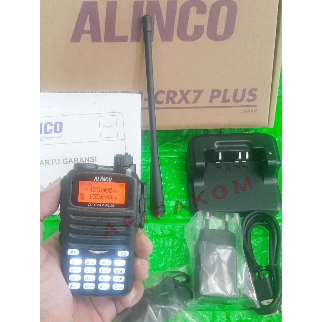 HT ALINCO DJ CRX7 PLUS DUAL BAND ORI MURAH / ALINCO DJ CRX7 PLUS ORI PENGGANTI ALINCO CRX5 MURAH -HT