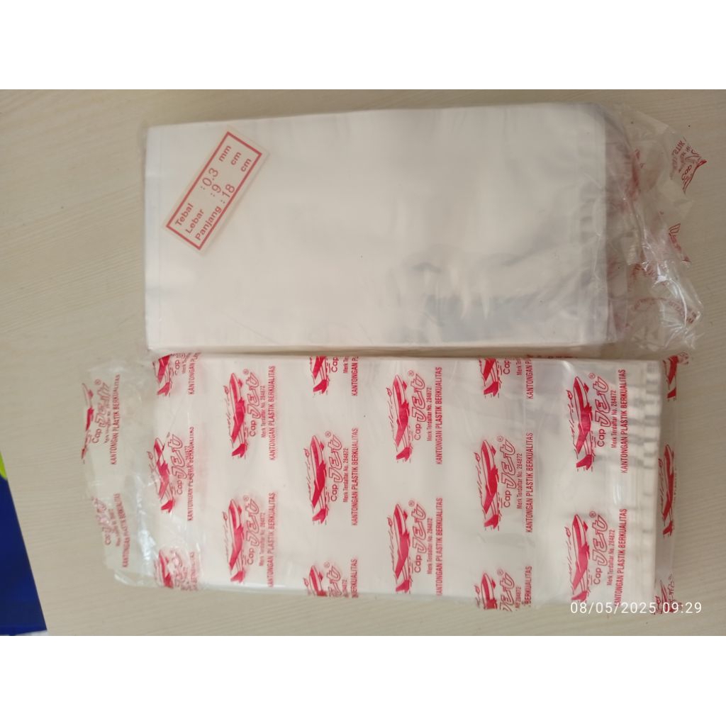 Plastik PP Cap Jet 0.03x9x18