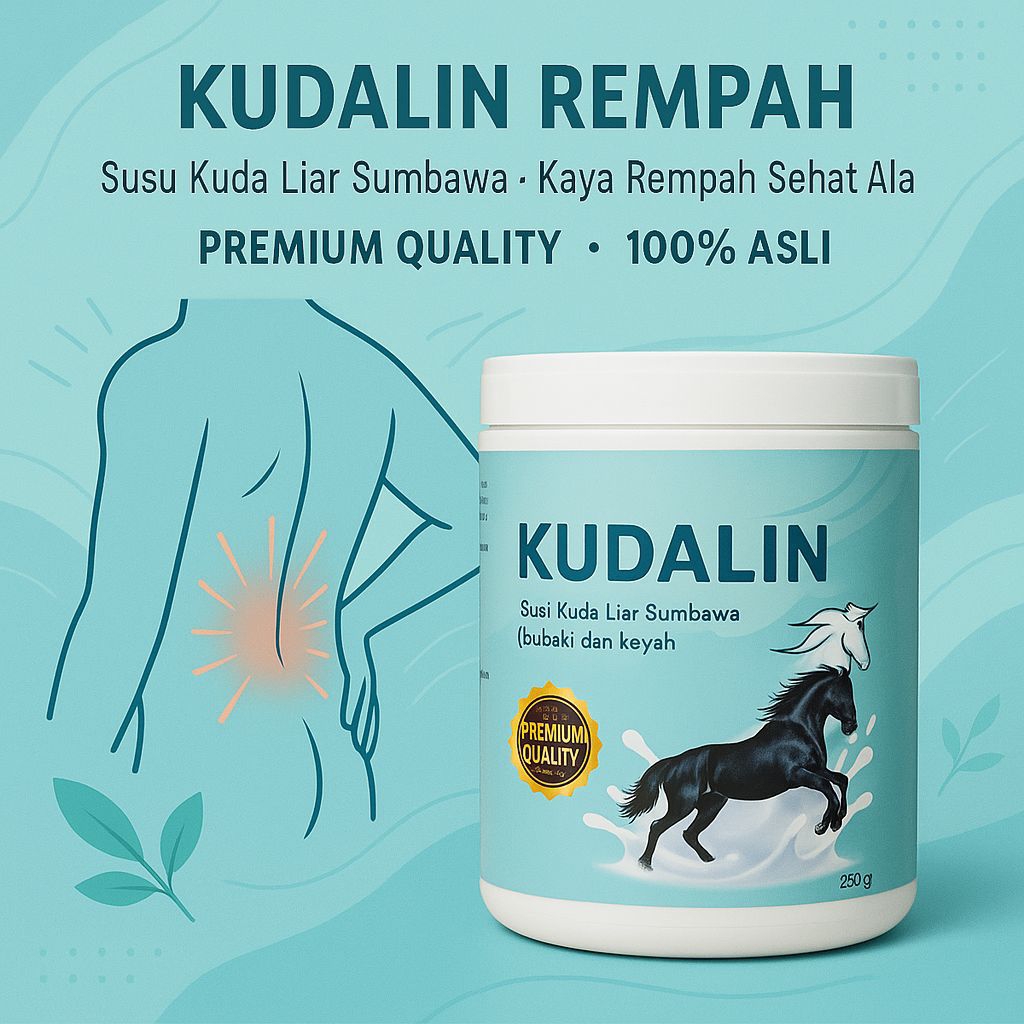 

KUDALIN Susu Kuda Premium Herbal Nyeri Sendi Lutut Tulang Asam Urat Pegal Linu 200gr Asli Original