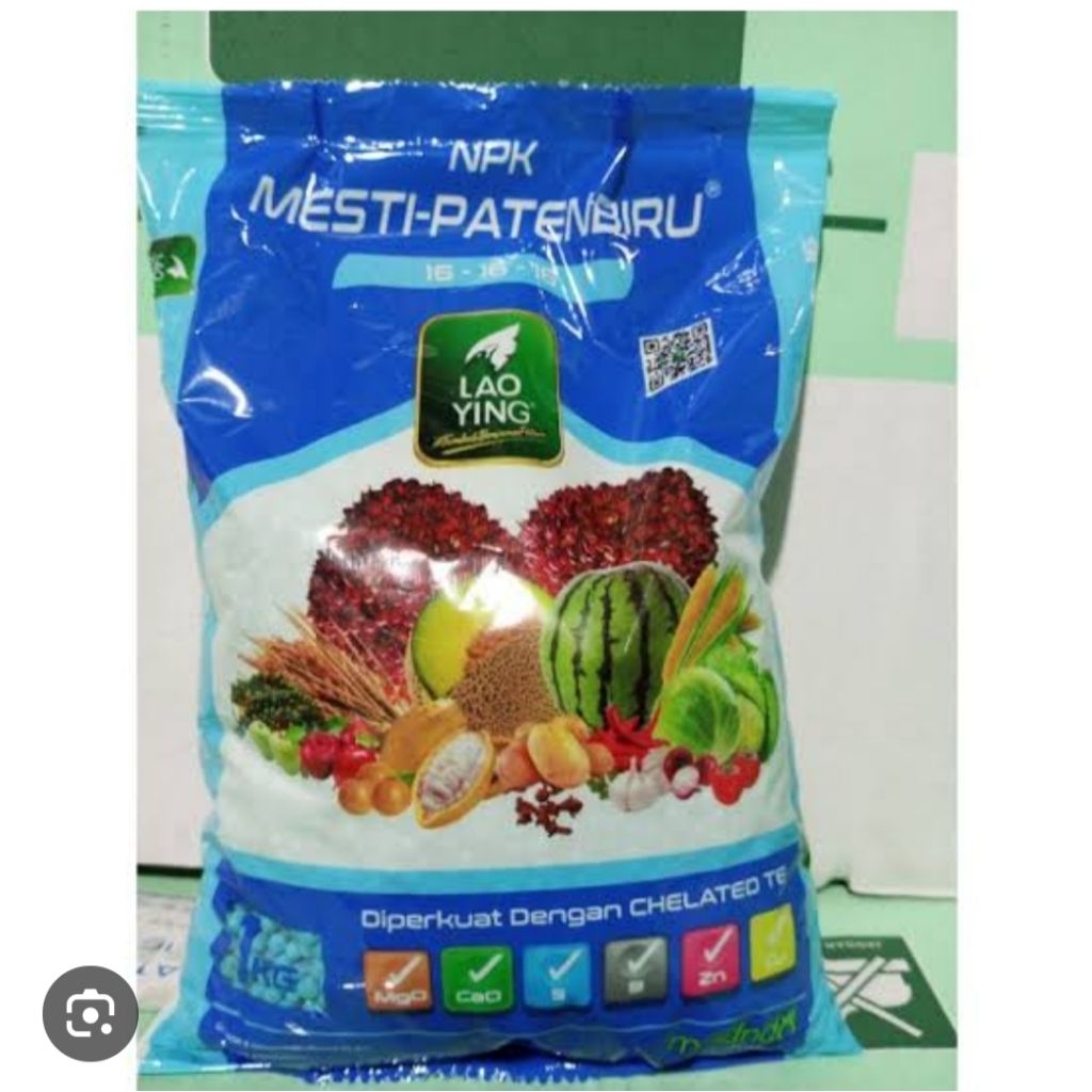 Pupuk NPK 16.16.16 LAO YING Repack 1 Kg