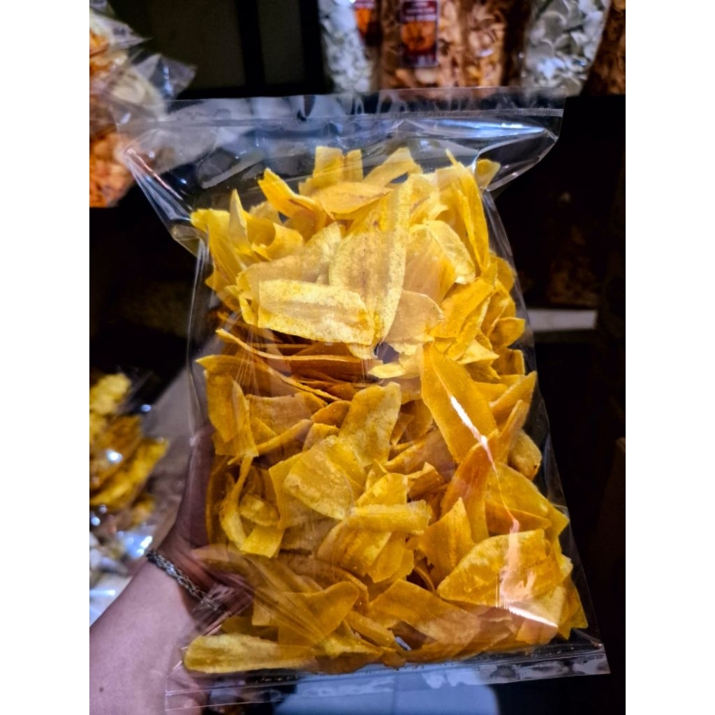 

Cemilan Kripik Pisang Asin 250gr