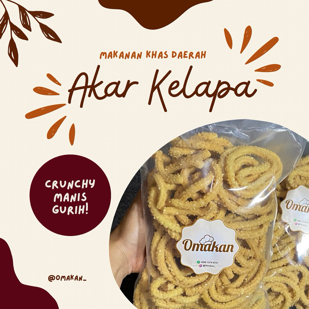 

Akar Kelapa | Kue Akar Kelapa | Makanan Khas Jakarta