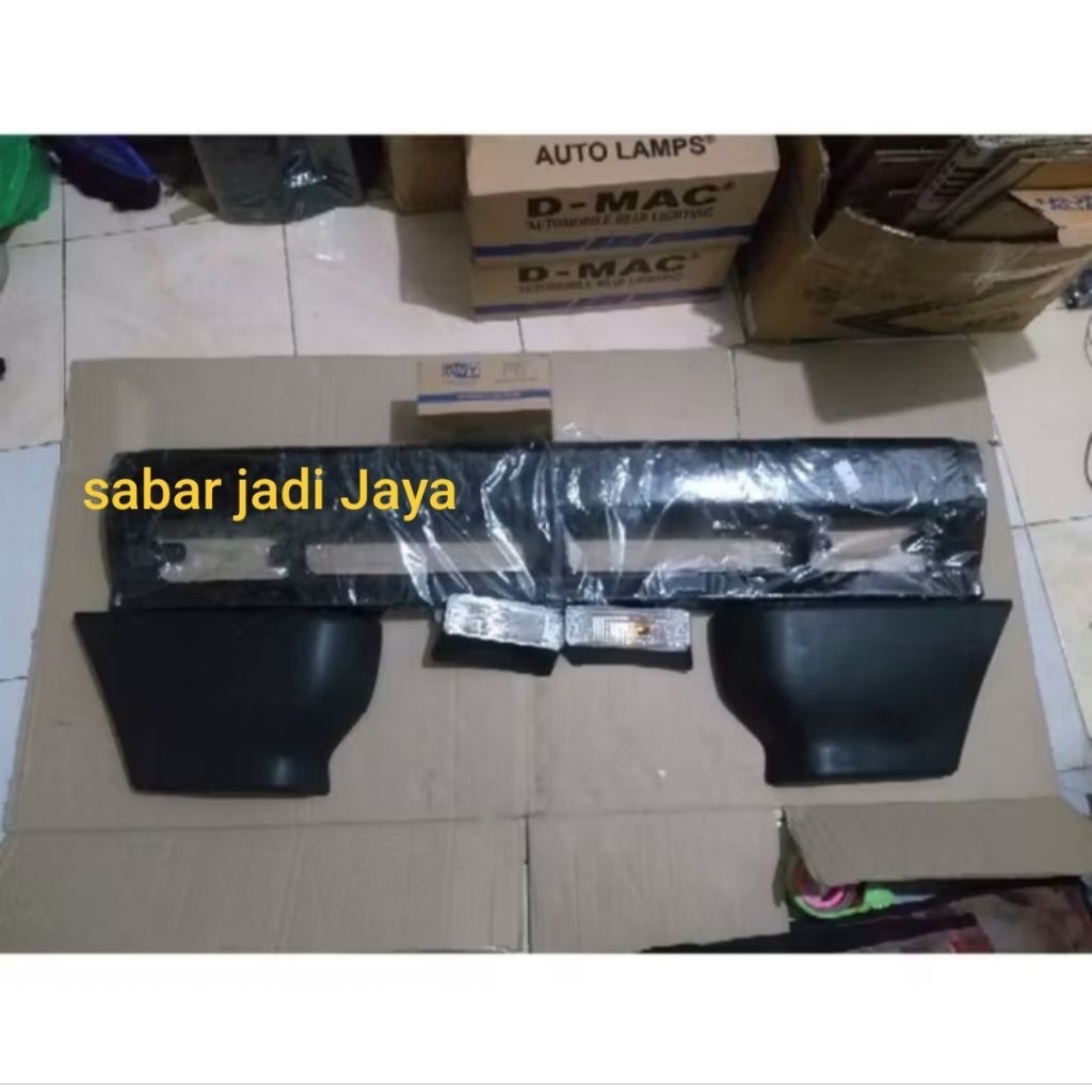 besi bemper kijang super Rubah ke kijang Grand + tanduk bemper + lampu bemper Satu set