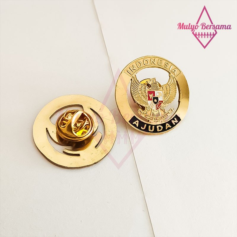 Pin Bros Ajudan Garuda Pin Ajudan Bulat - Mulyo Bersama