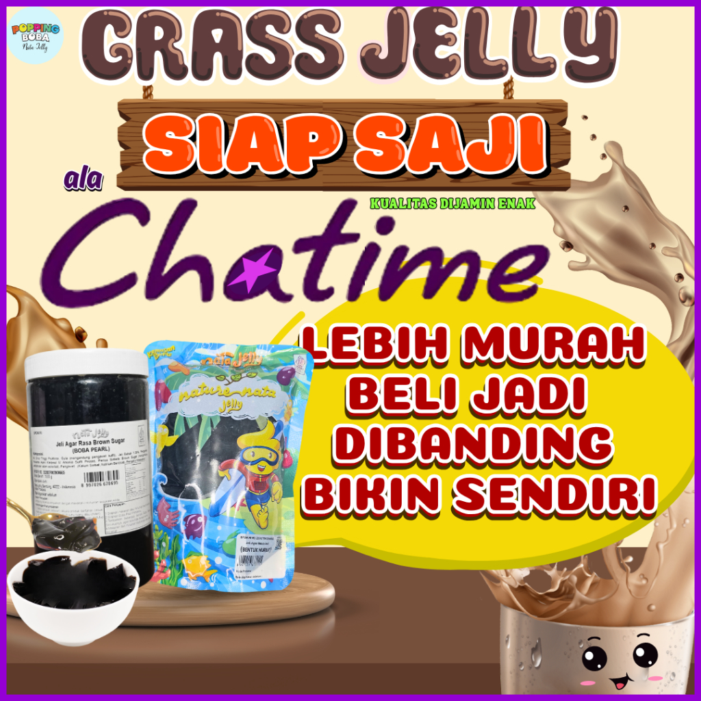 

GrassJellyCincauAlaChatimeAndalan Lavazza Bubuk Kopi Coffee Powder - Grass Jelly Ala Chatime 1 KG | Cocok Untuk Semua Jenis Minuman