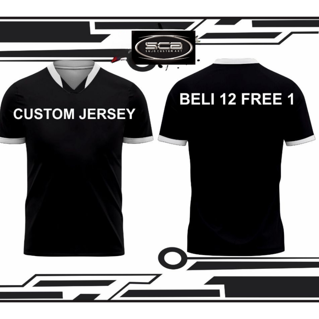 Kaos Jersey Custom Printing Desain Suka Suka