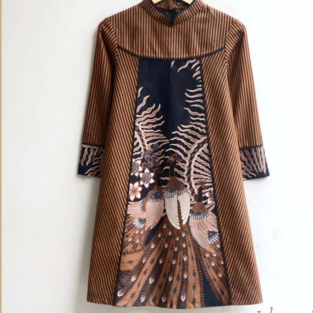 Tunik Lurik Kombinasi Batik
