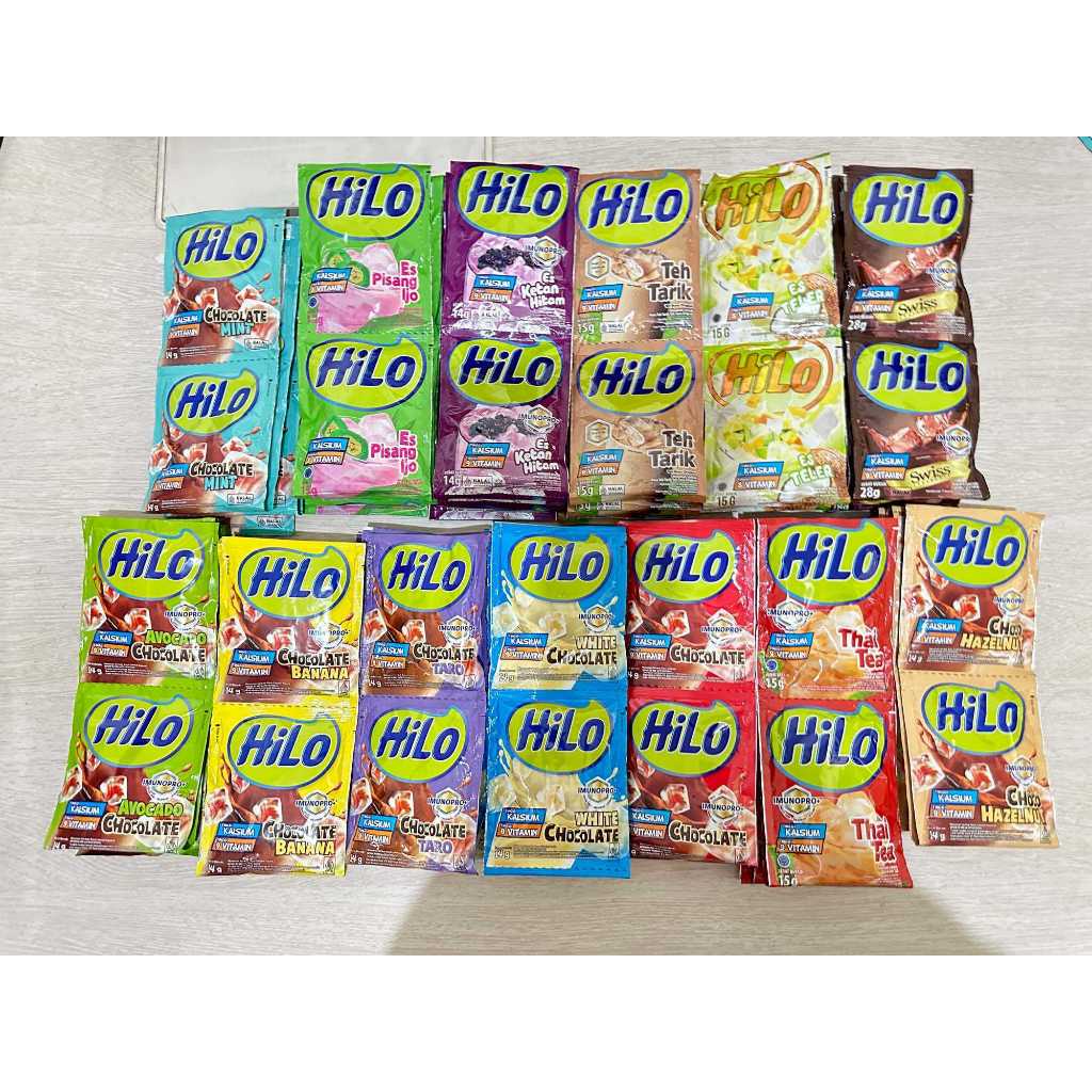 

Susu Hilo Sachet 10x14 Gr Kemasan Ekonomis / Hilo Sachet