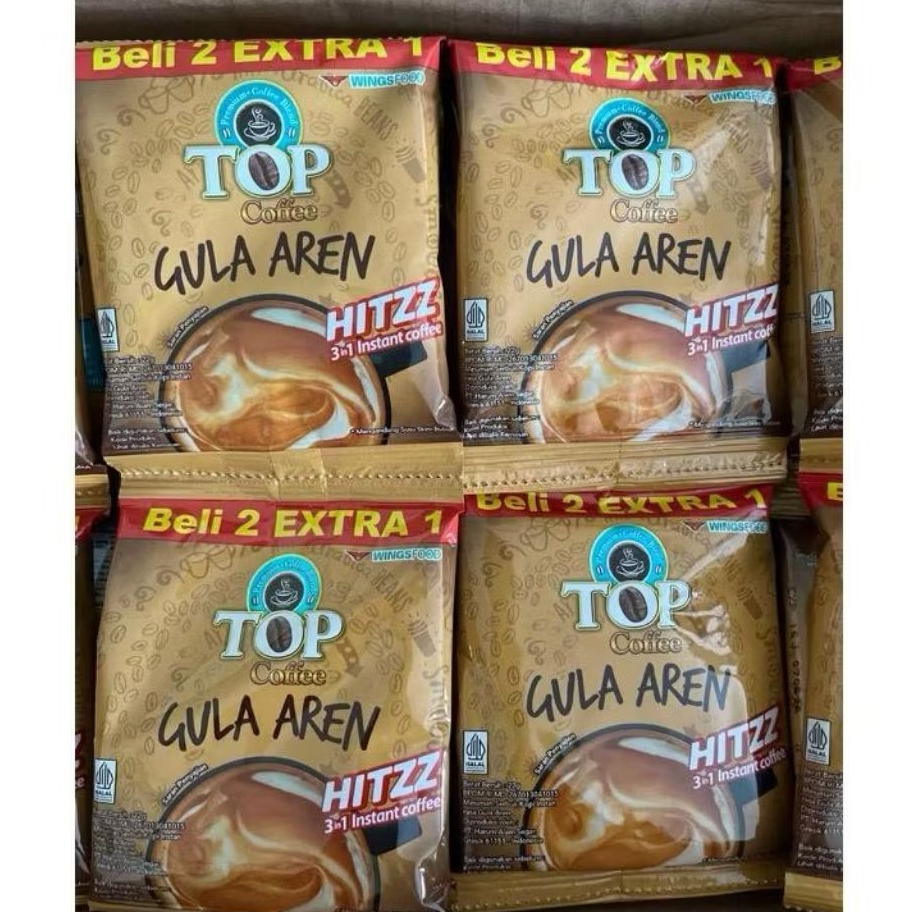 

TOP COFFEE GULA AREN HITZZ 1 Renteng isi 15 Sachet