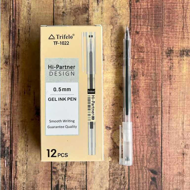

1 PCS Pen Trifelo Hi-Partner Design 0.5mm TF-1022 - Ballpoint Gel Ink Pen - Gelpen