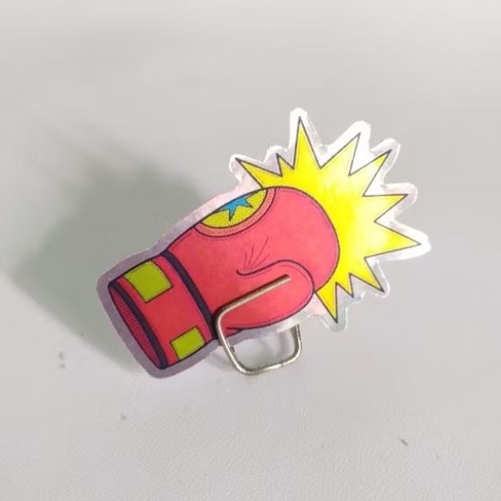 

Sticker hologram Sarung Tinju Juara Pukulan Bersinar Untuk hp laptop motor helm