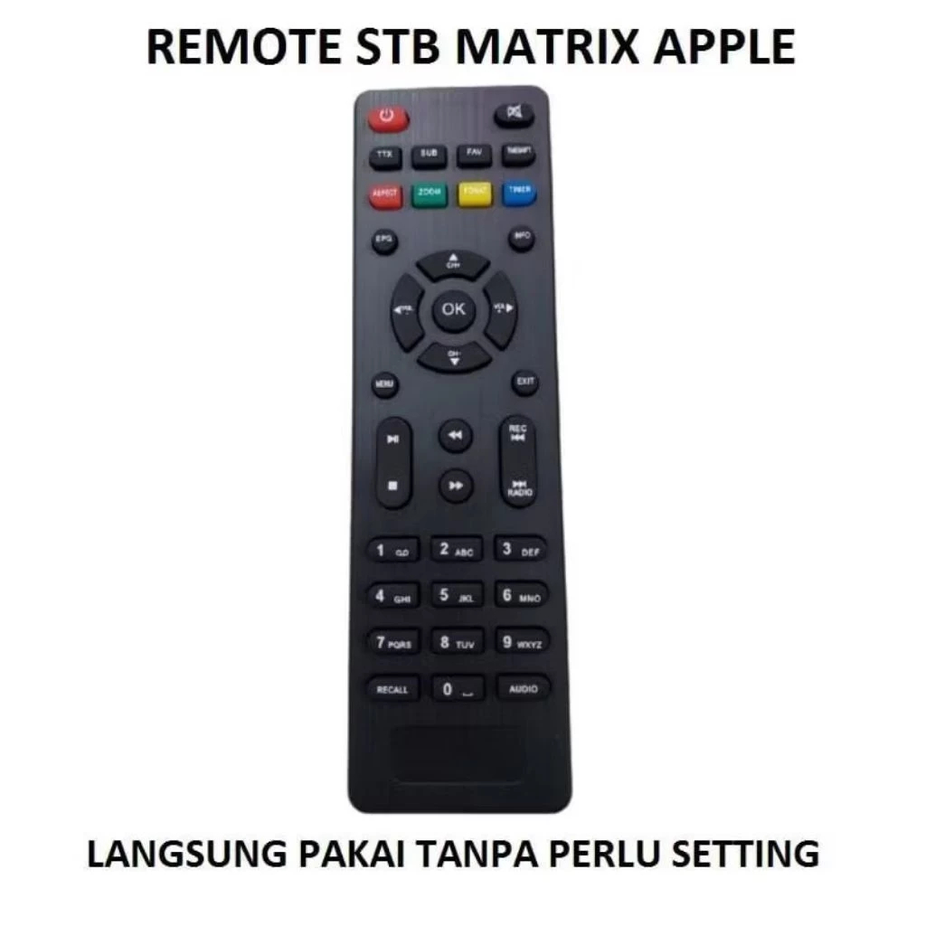 remote stb matrix dvb t2 khusus matrix apple