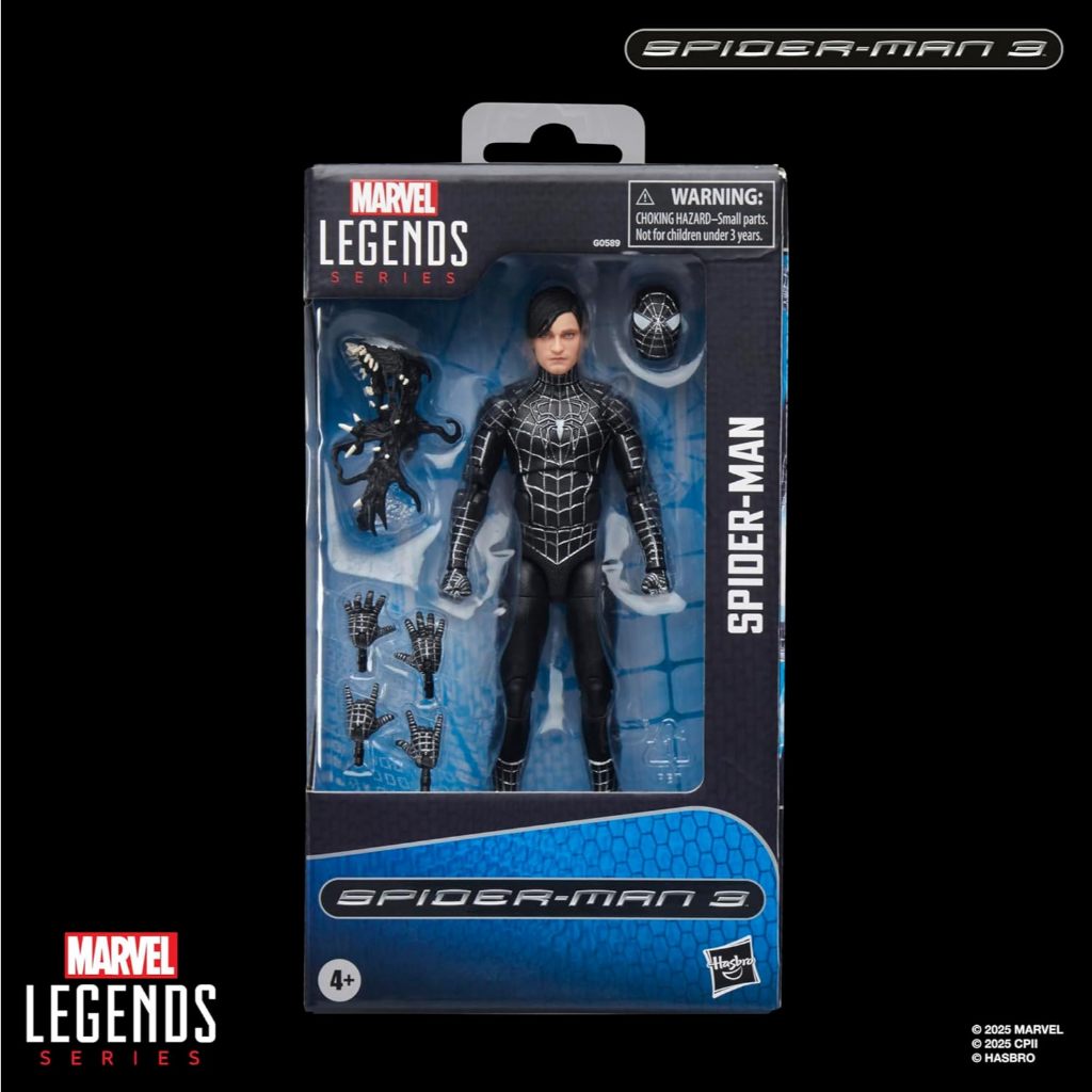 Marvel Legends Series Spider-Man, Spider-Man 3 Collectible 6 Inch Action Figure with Symbiote Access