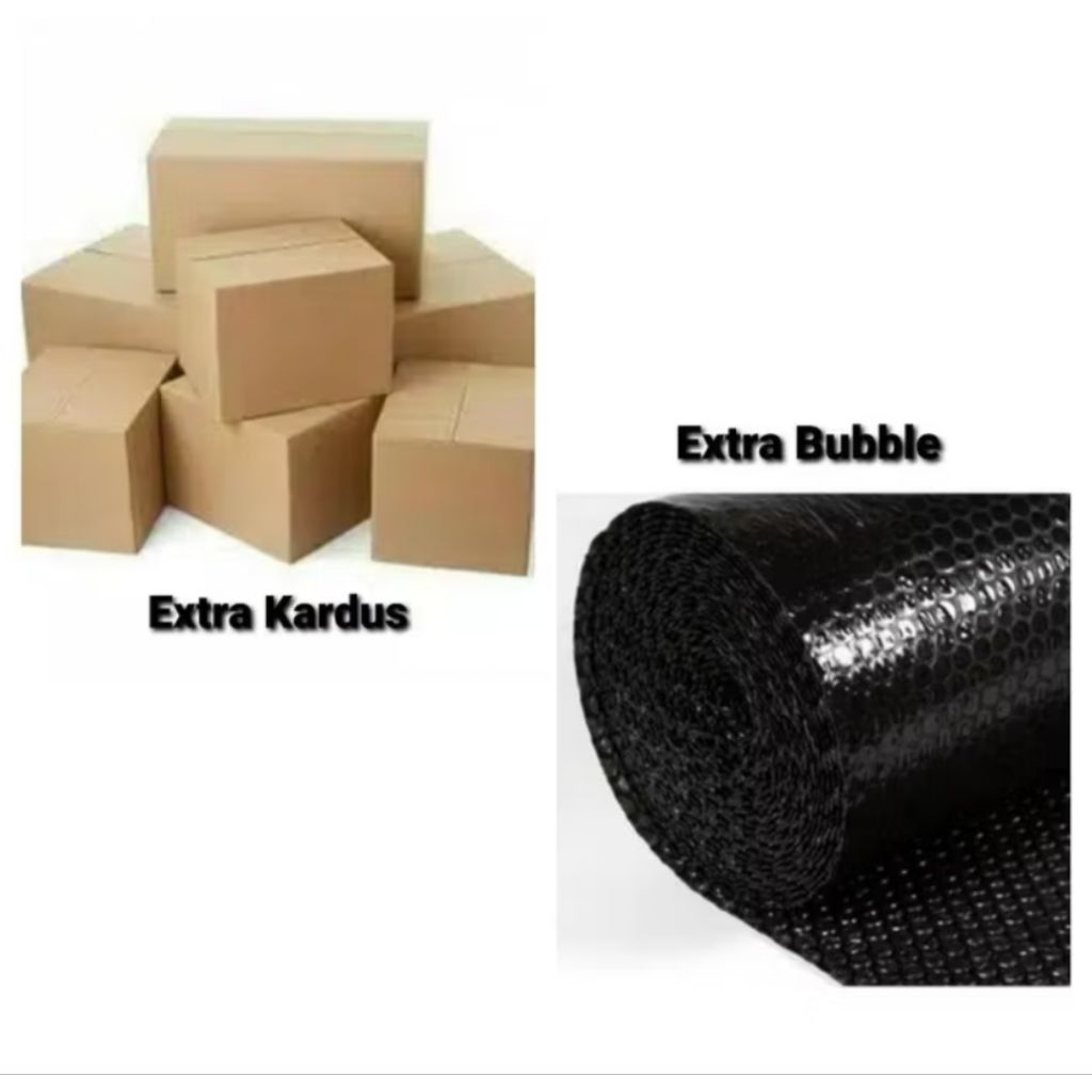 

Bubble wrap + kardus