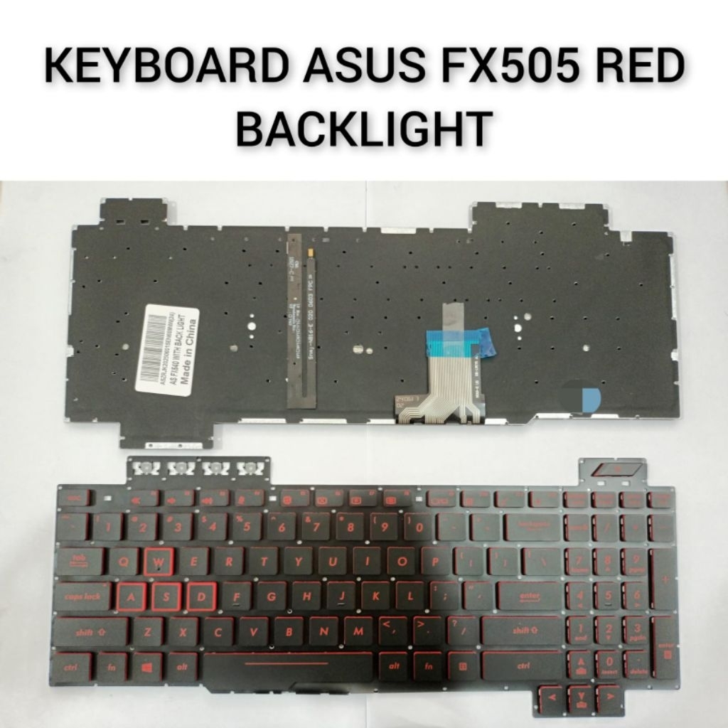 KEYBOARD ASUS FX505 RED BACKLIGHT Keyboard Asus Tuf Gaming FX505 FX505G FX505GE FX505GT Backlight Me