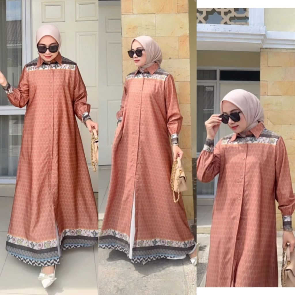GAMIS ZASKIA SUNGKAR MONOGRAM SERIES EID BAJU LEBARAN