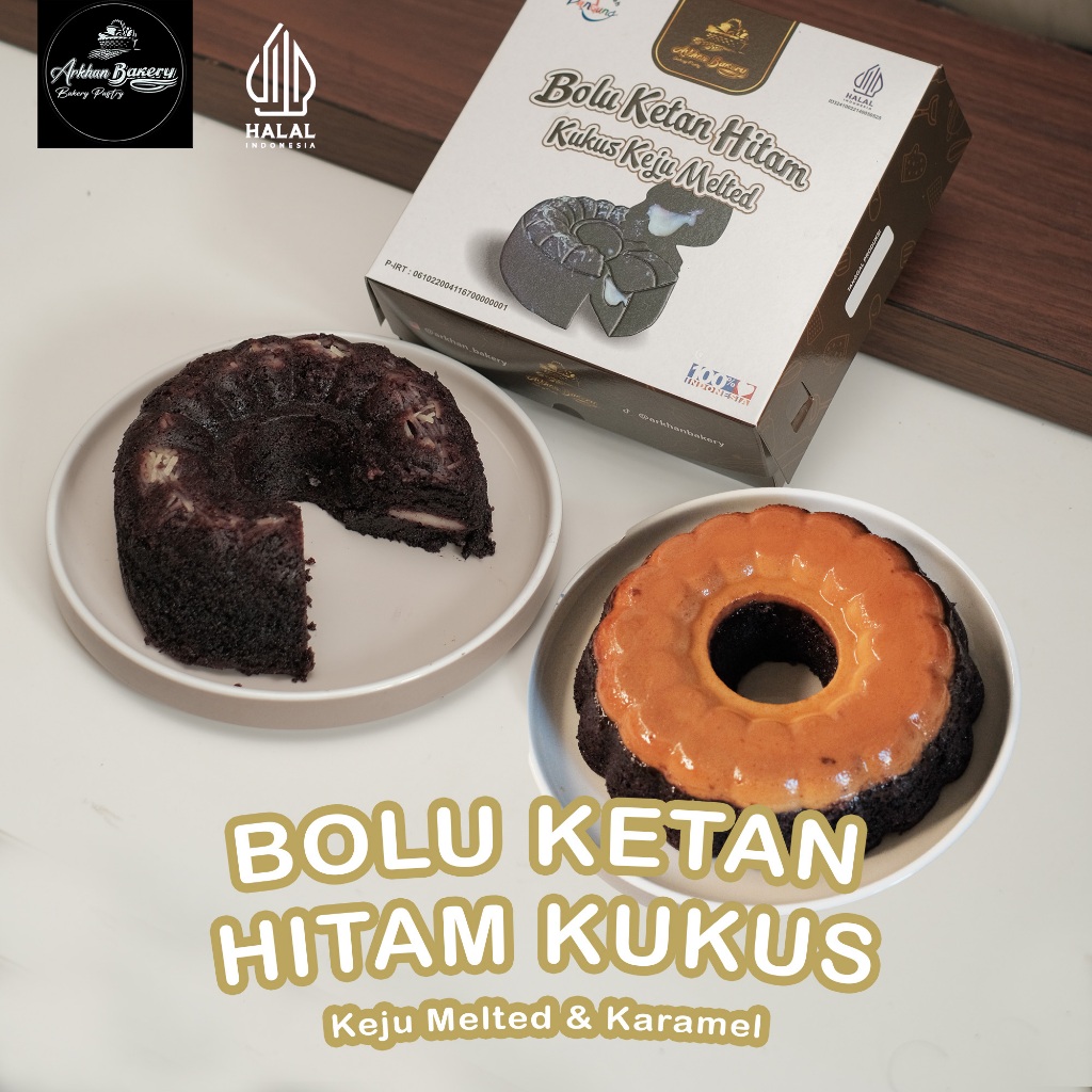 

Bolu Ketan Hitam Keju Lumer Bolu Ketan Keju Karamel Viral Arkhan Bakery