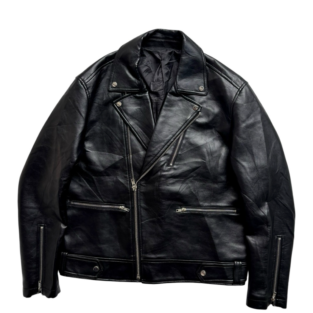 8Seconds Biker Leather Jacket Kulit Faux - L