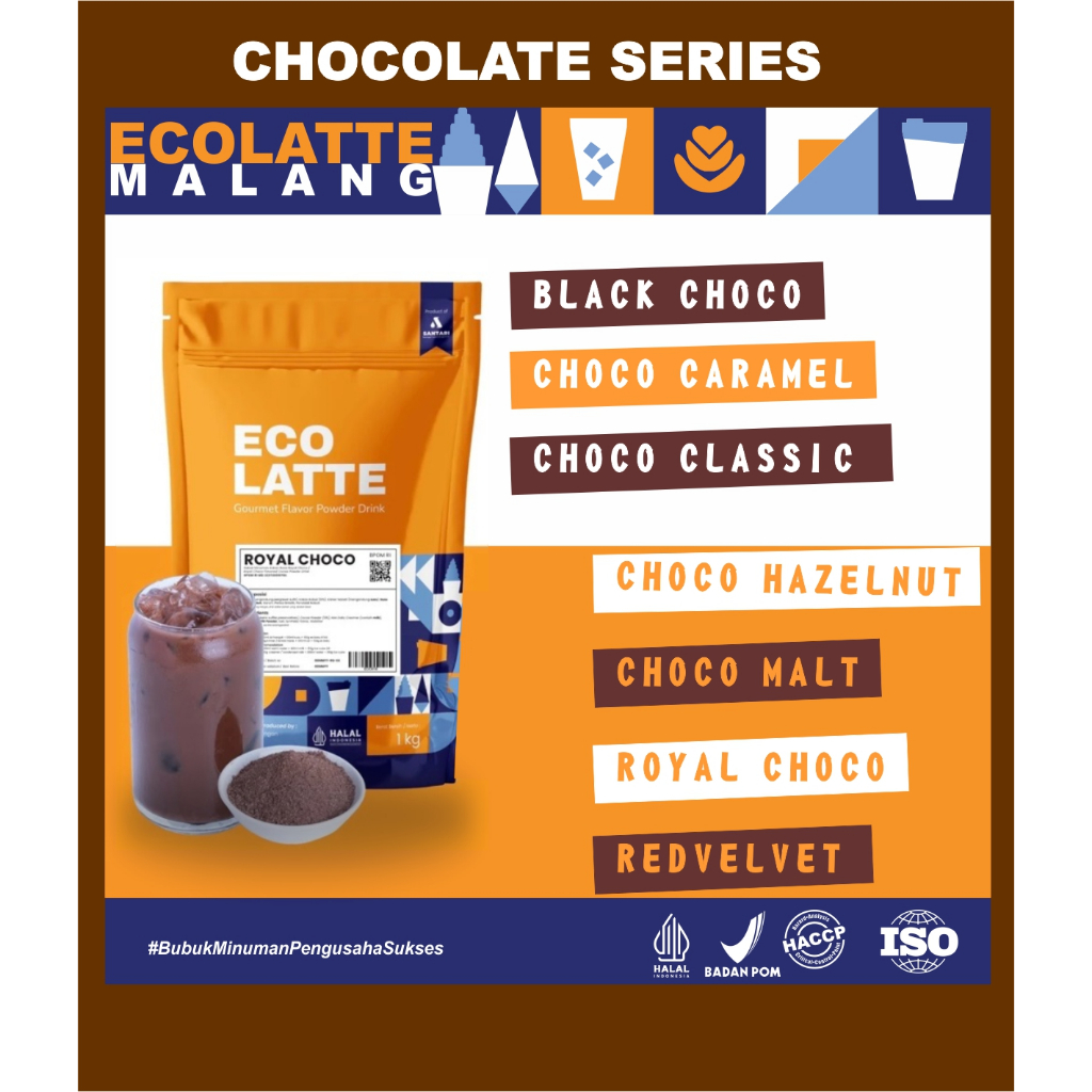 

ECOLATTE POWDER 1KG VARIAN COKLAT