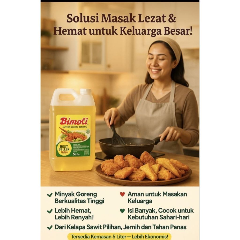 

Minyak goreng Bimoli 5 liter