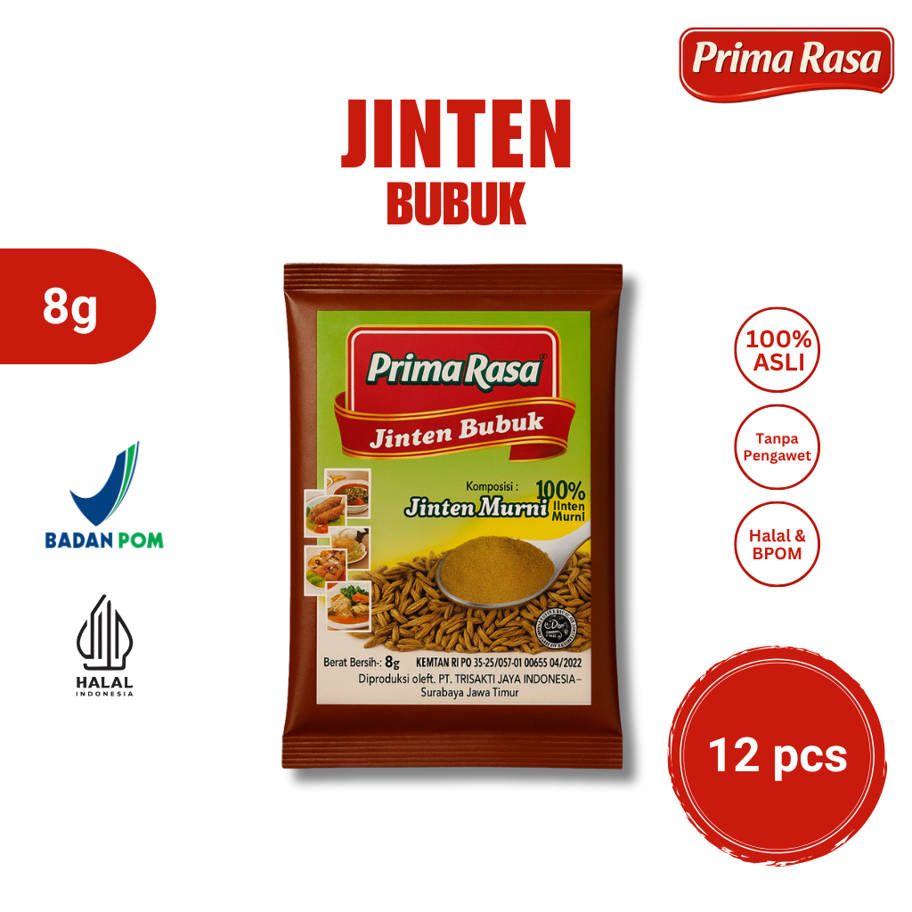Jinten Bubuk Sachet 8 gram isi 12 pcs | Jinten Bubuk Primarasa (RENCENGAN)
