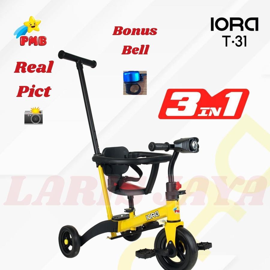 BONUS BELL Push bike dorongan PMB IORA T31 balance sepeda roda tiga pushbike balance EXOTIC 709-7