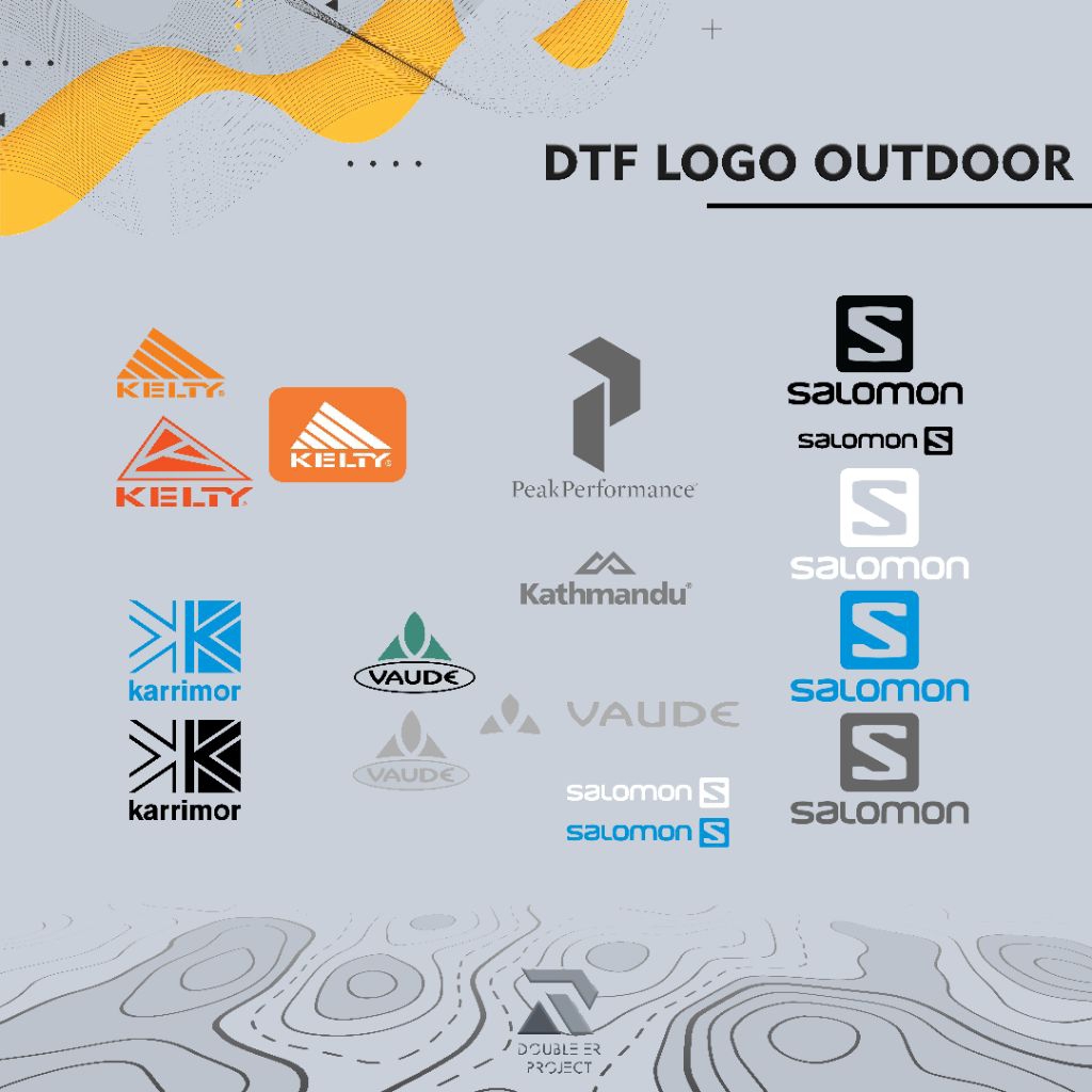 

Stiker Sablon DTF Setrika/Press Logo Outdoor Campur