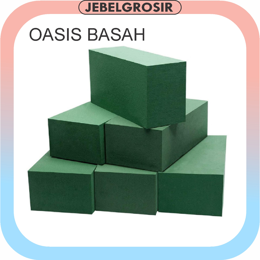 

1 Dus isi 4 pcs Oasis Basah Floral Foam Busa Basah Floral Foam Fresh Flower