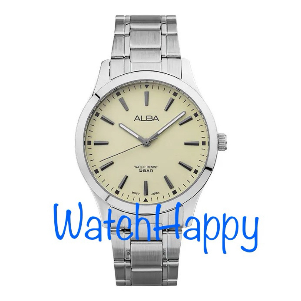 JAM TANGAN ANALOG PRIA ALBA ARX021X1 / ARX021 / ARX021X ANALOG DISPLAY QUARTZ MOVEMENT SILVER STAINL