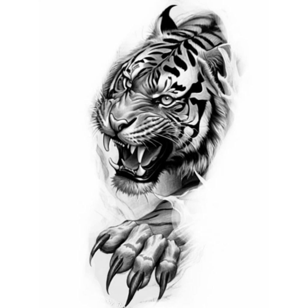 

stiker 3D harimau keren, stiker print, sudah cutting, size 15 x 20 cm, anti air