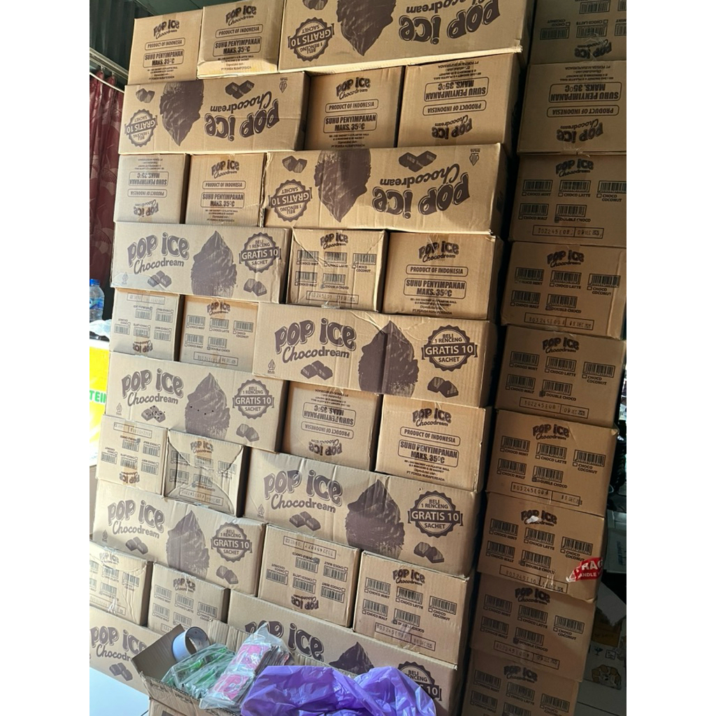 

(KARTON) POP ICE UYU DOUBLE COKLAT KEMASAN BARU 1renceng isi 20