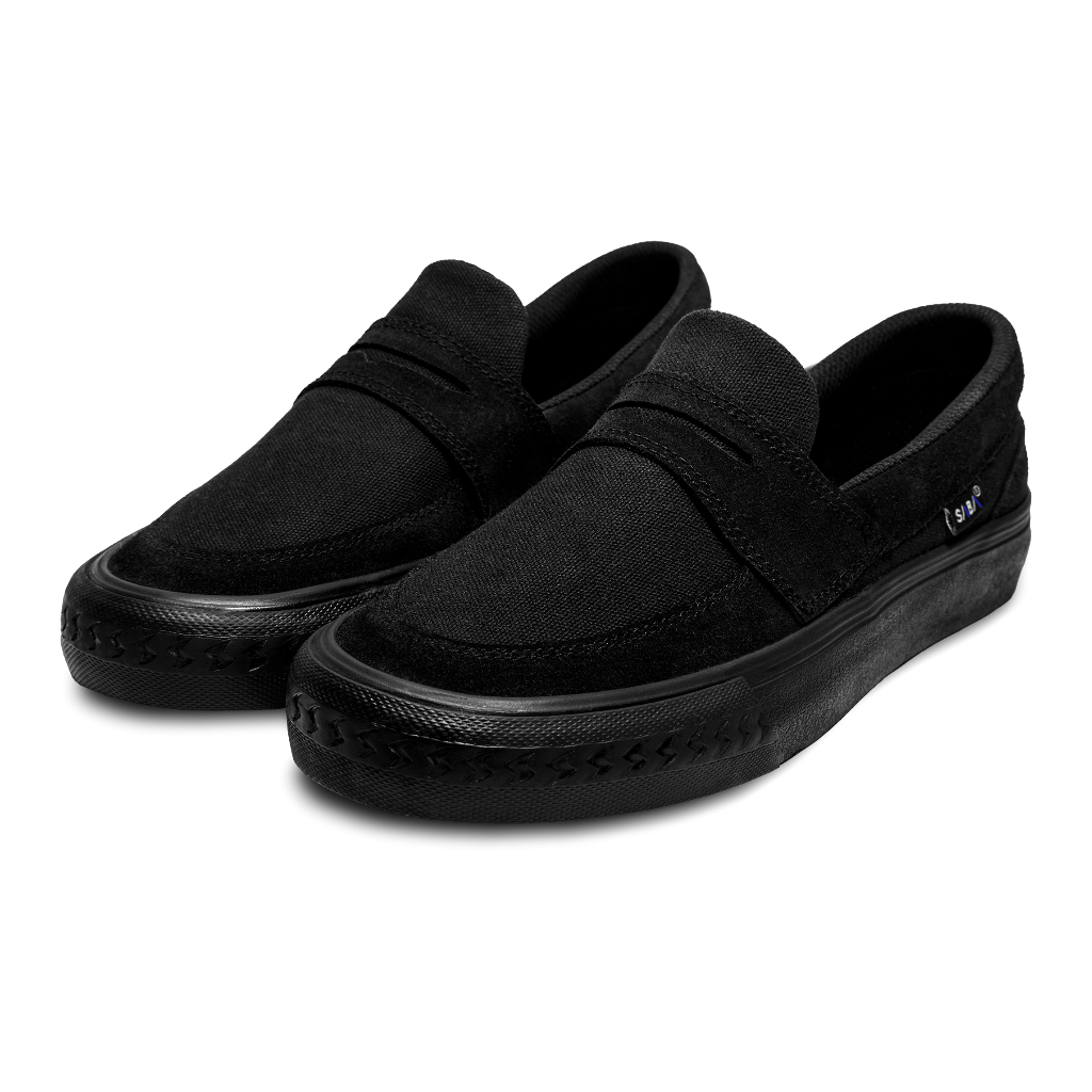 SABA Tuxedo All Black - Sepatu Loafer Sneakers Pria Wanita Original 100% TXD 02