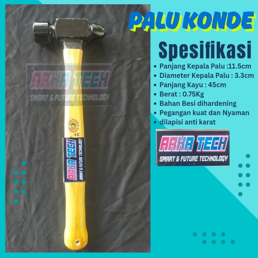 Palu Konde / Palu  /Palu Besi/ Alat Perkakas serbaguna ukuran 24oz/1,5lb/0.750kg