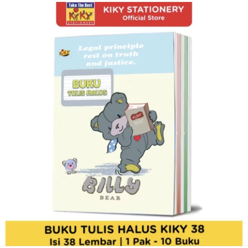 

Buku tulis kiky 38Lbr/ buku tulis kiky 58Lbr bergaris