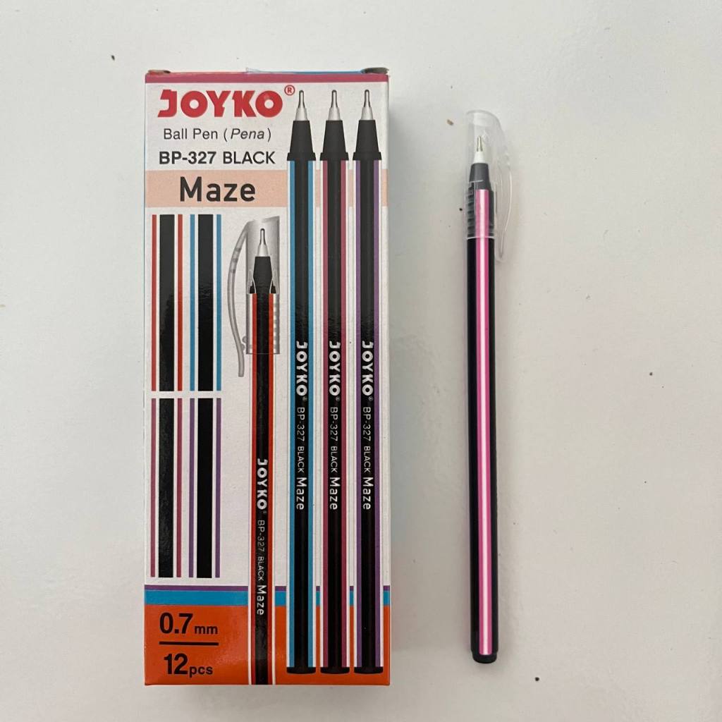 

JOYKO Bolpen Pulpen Pena Bp-327 Maze Hitam 0.7 Mm
