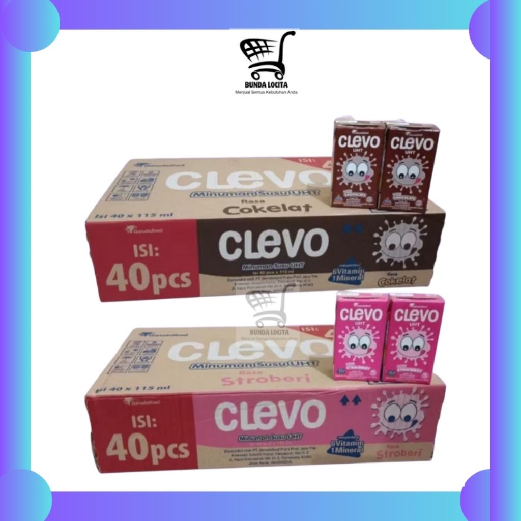 

Clevo Susu UHT 115ml Coklat Strawberry 40 pcs per Karton