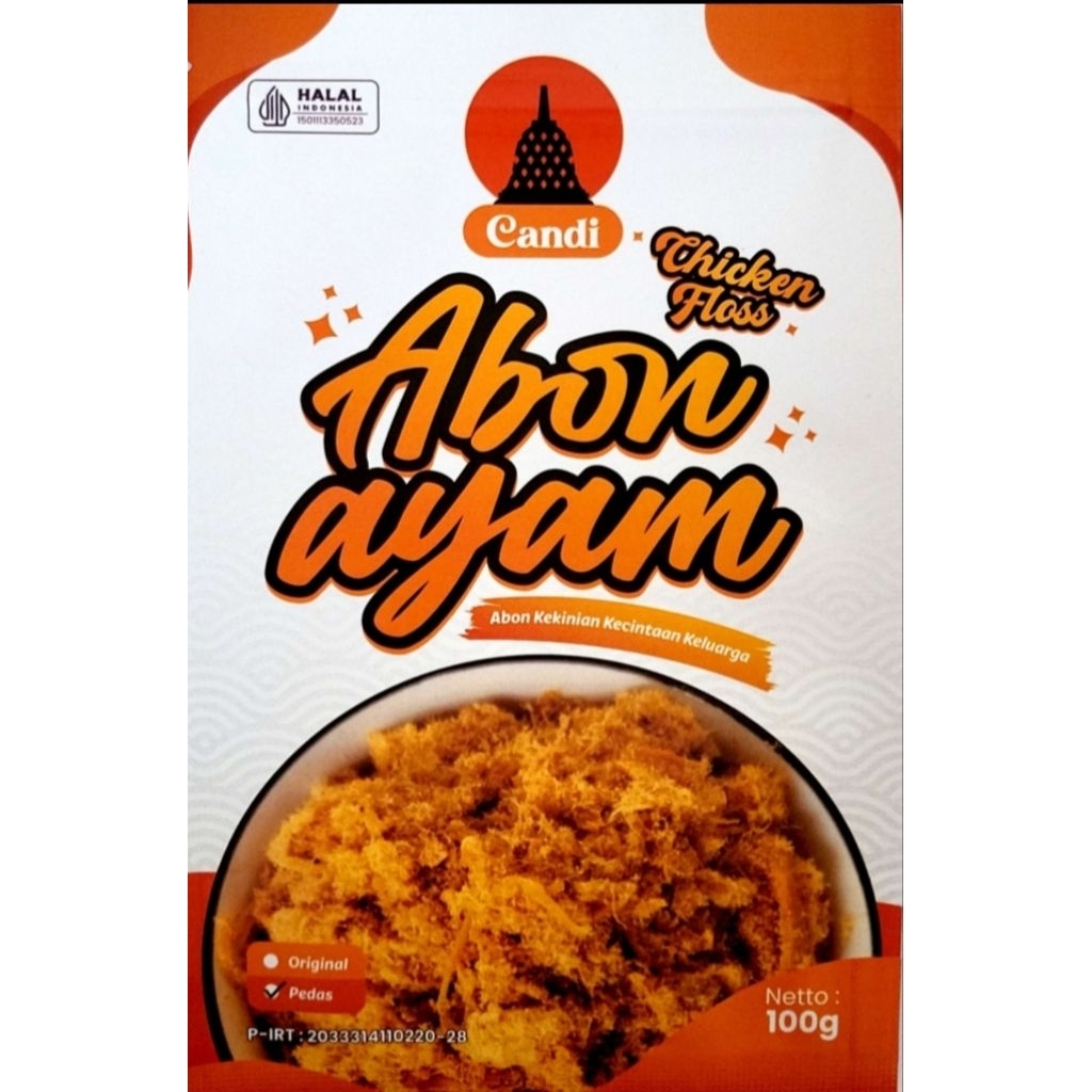 

Abon Ayam 2 kemasan rasa original & pedas