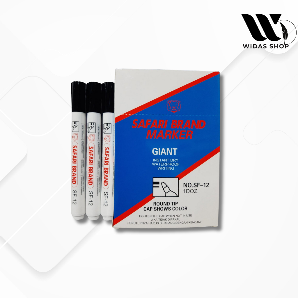 

Spidol Permanen Safari SF-12 Besar (12pcs)
