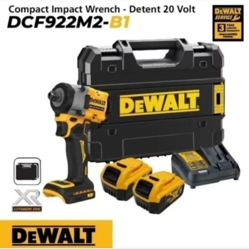 DeWALT DCF922M2 IMPACT WRENCH DCF922 GARANSI RESMI